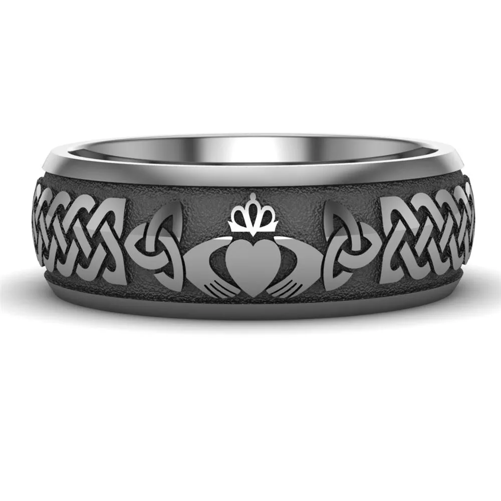 Claddagh Wedding Ring UCL1-TITAN8M - TITANIUM