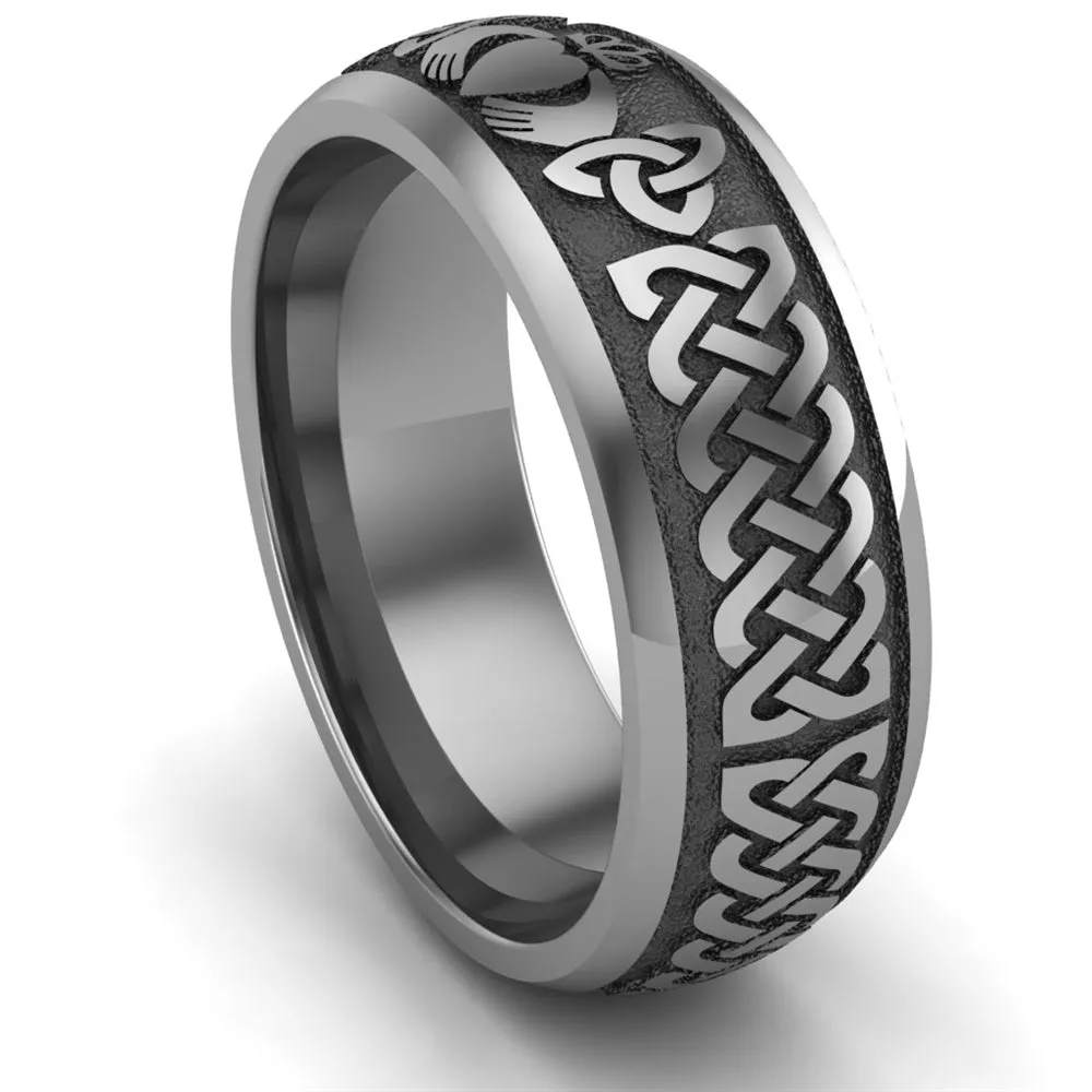 Claddagh Wedding Ring UCL1-TITAN8M - TITANIUM