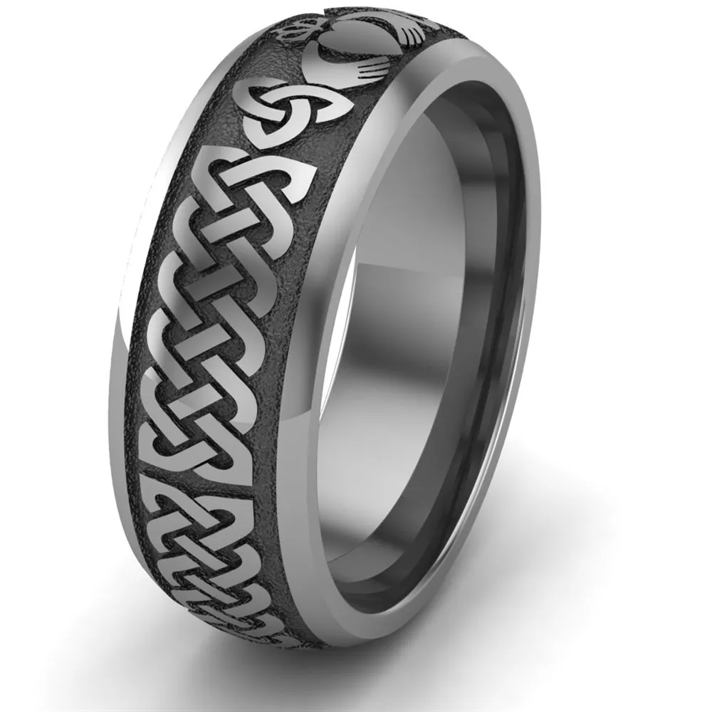 Claddagh Wedding Ring UCL1-TITAN8M - TITANIUM