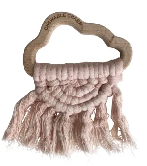 Cloud Macrame Teether- Blush