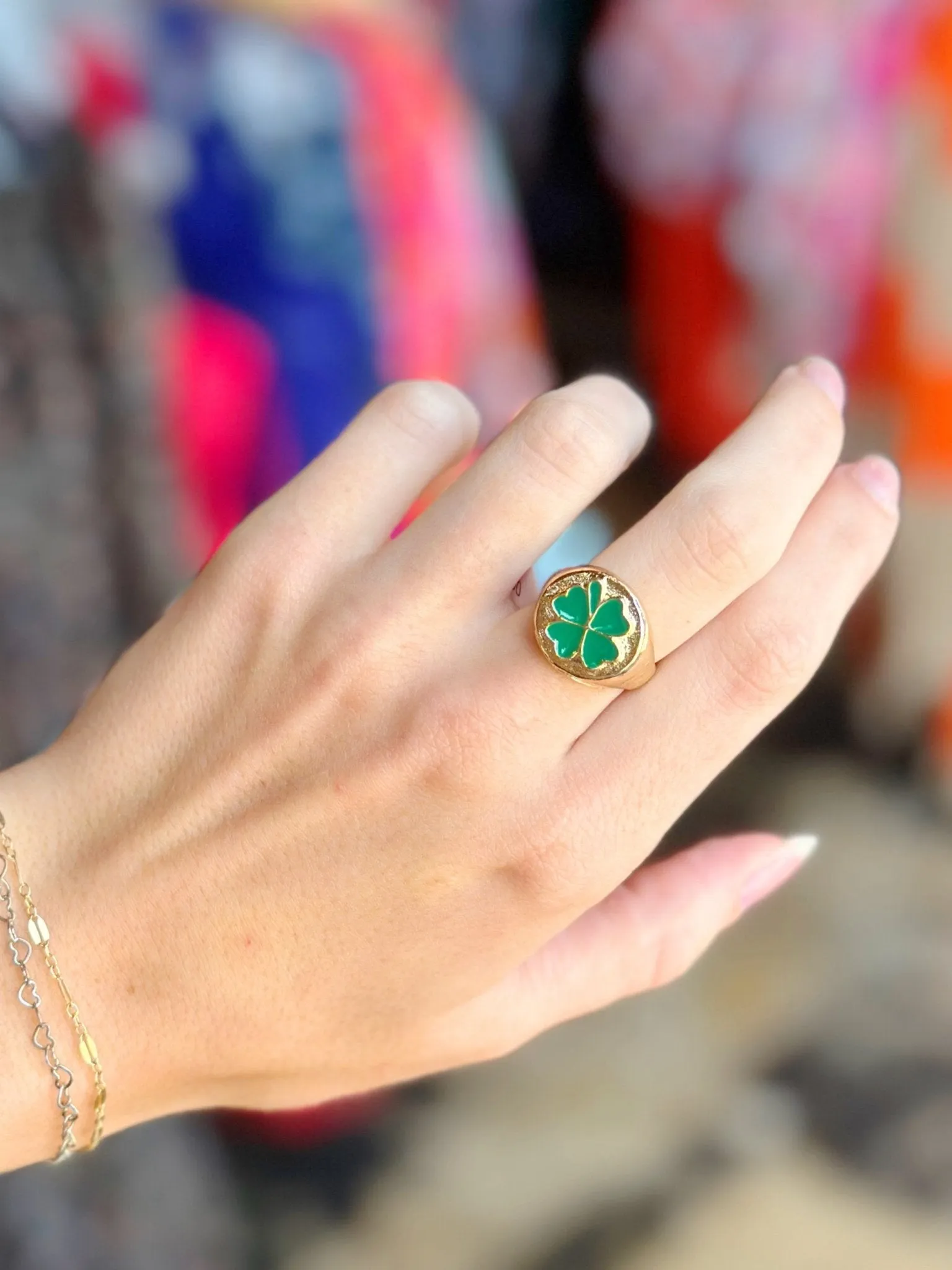 Clover Adjustable Ring