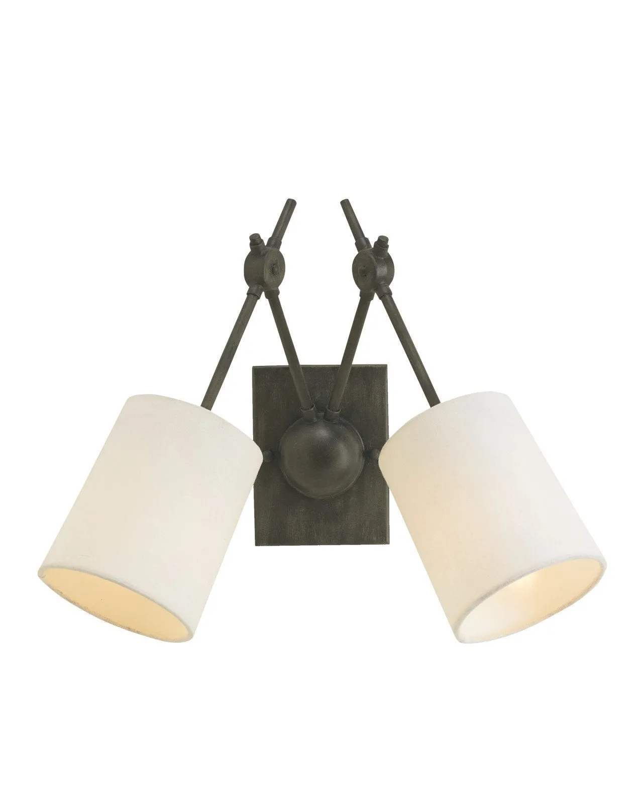 Compass Black Wall Sconce
