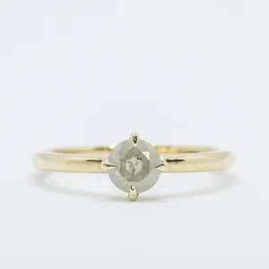Compass-Set Icy Salt   Pepper Diamond Ring in 14k Yellow gold No.1