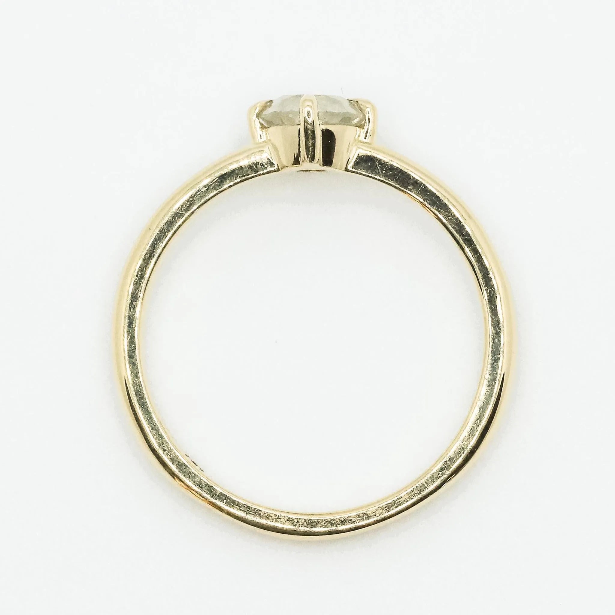Compass-Set Icy Salt   Pepper Diamond Ring in 14k Yellow gold No.1