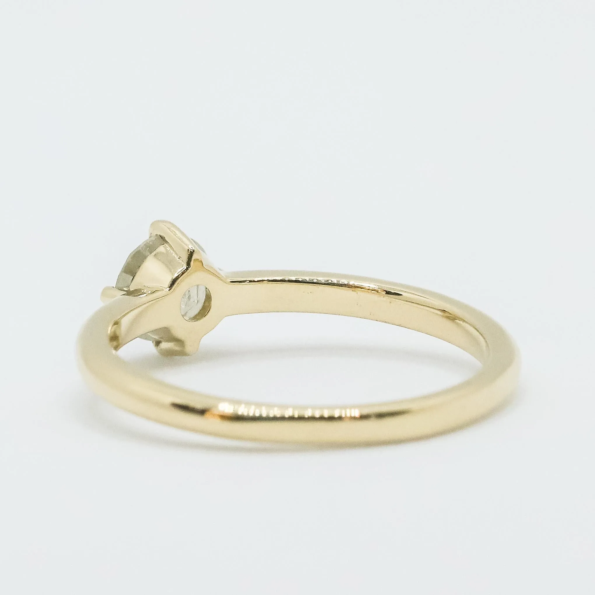 Compass-Set Icy Salt   Pepper Diamond Ring in 14k Yellow gold No.1
