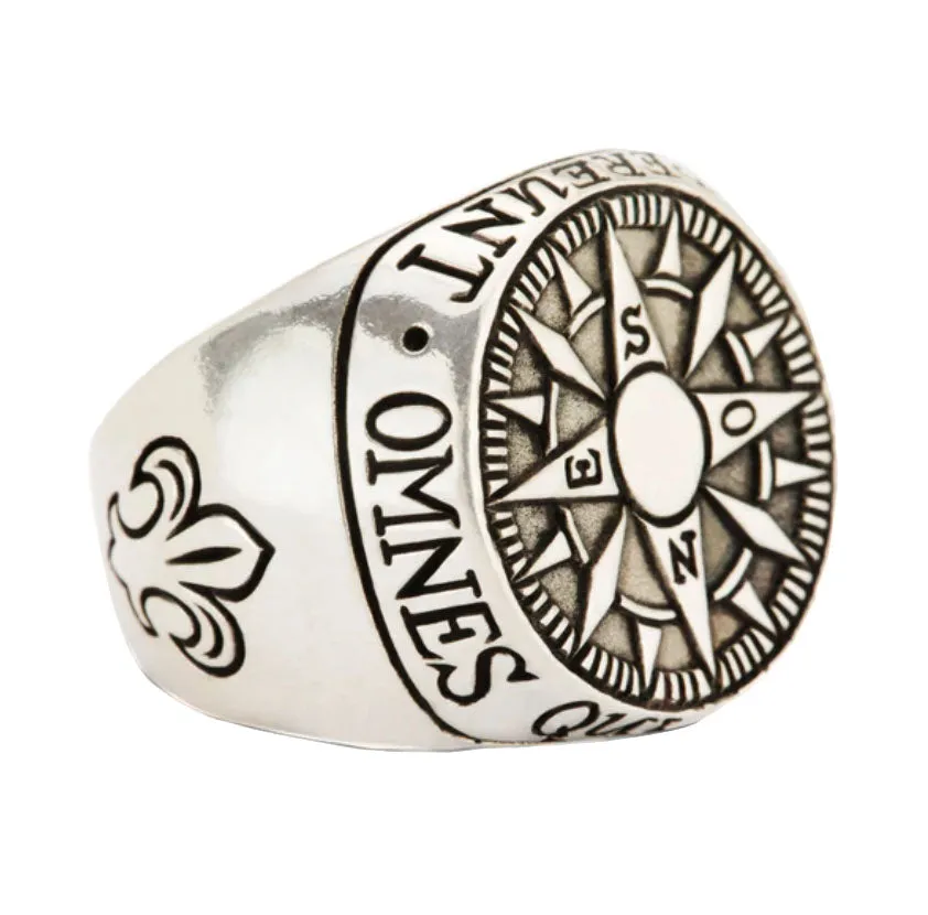 Compass Signet Ring