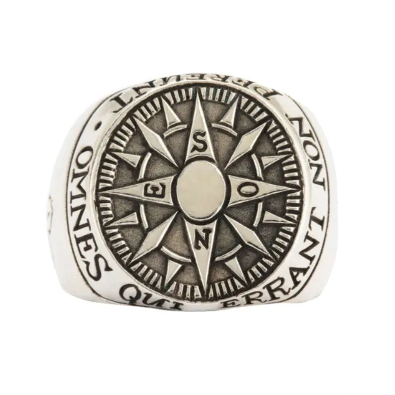 Compass Signet Ring
