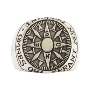 Compass Signet Ring