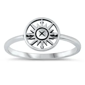 Compass Sun Gipsy Wholesale Ring New .925 Solid Sterling Silver Band Sizes 4-10