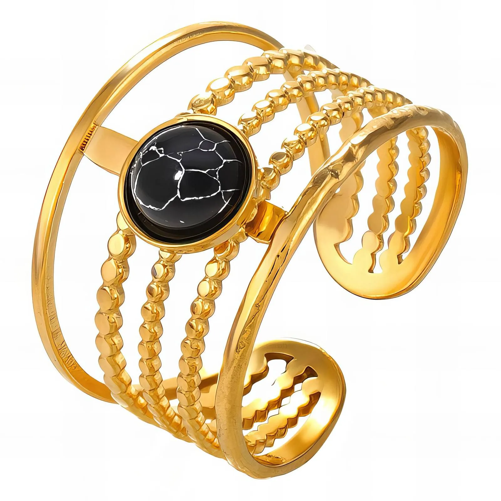 Cosmic Compass Wrap Ring – 18K Gold