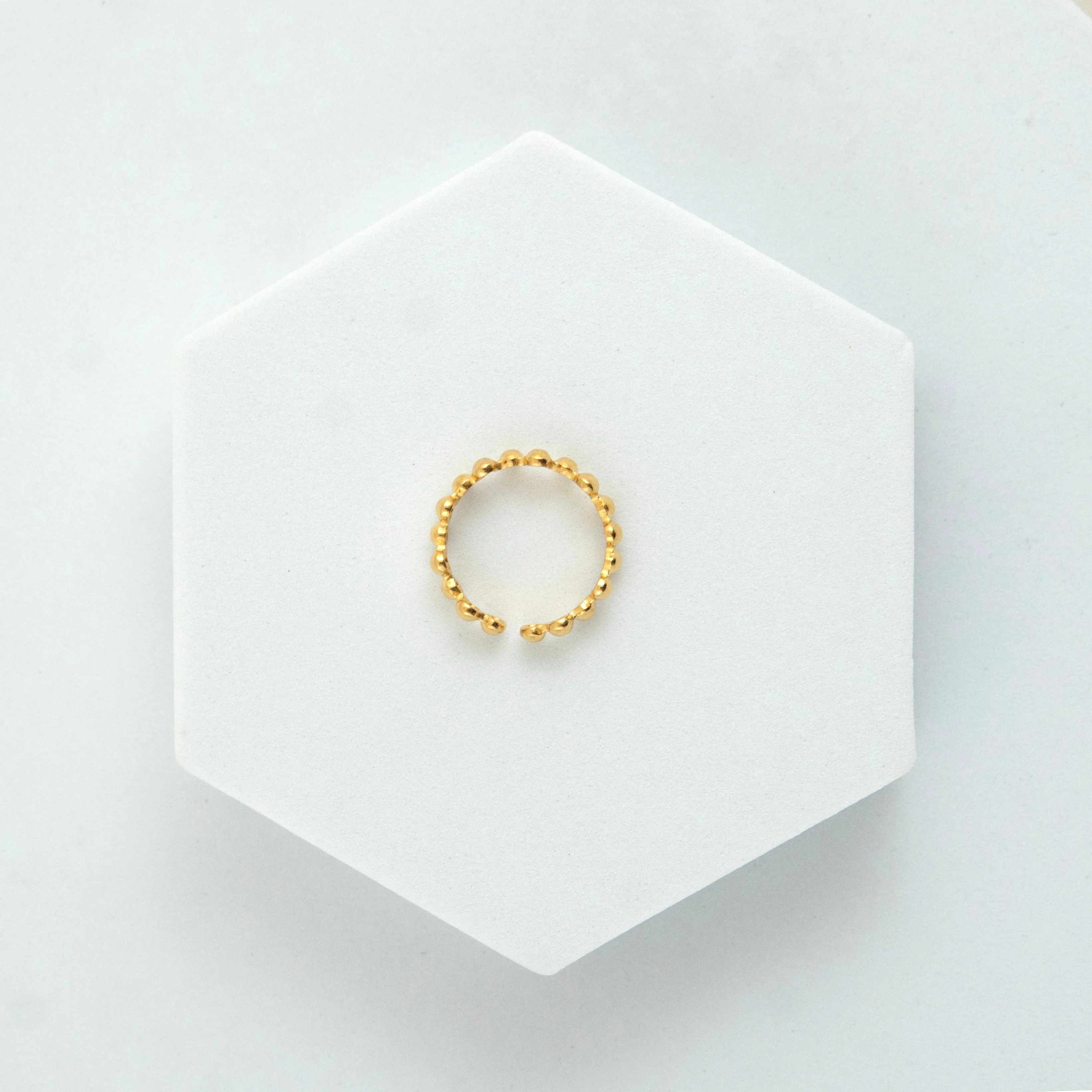 Crib Luxe Adjustable Ring Gold Plated