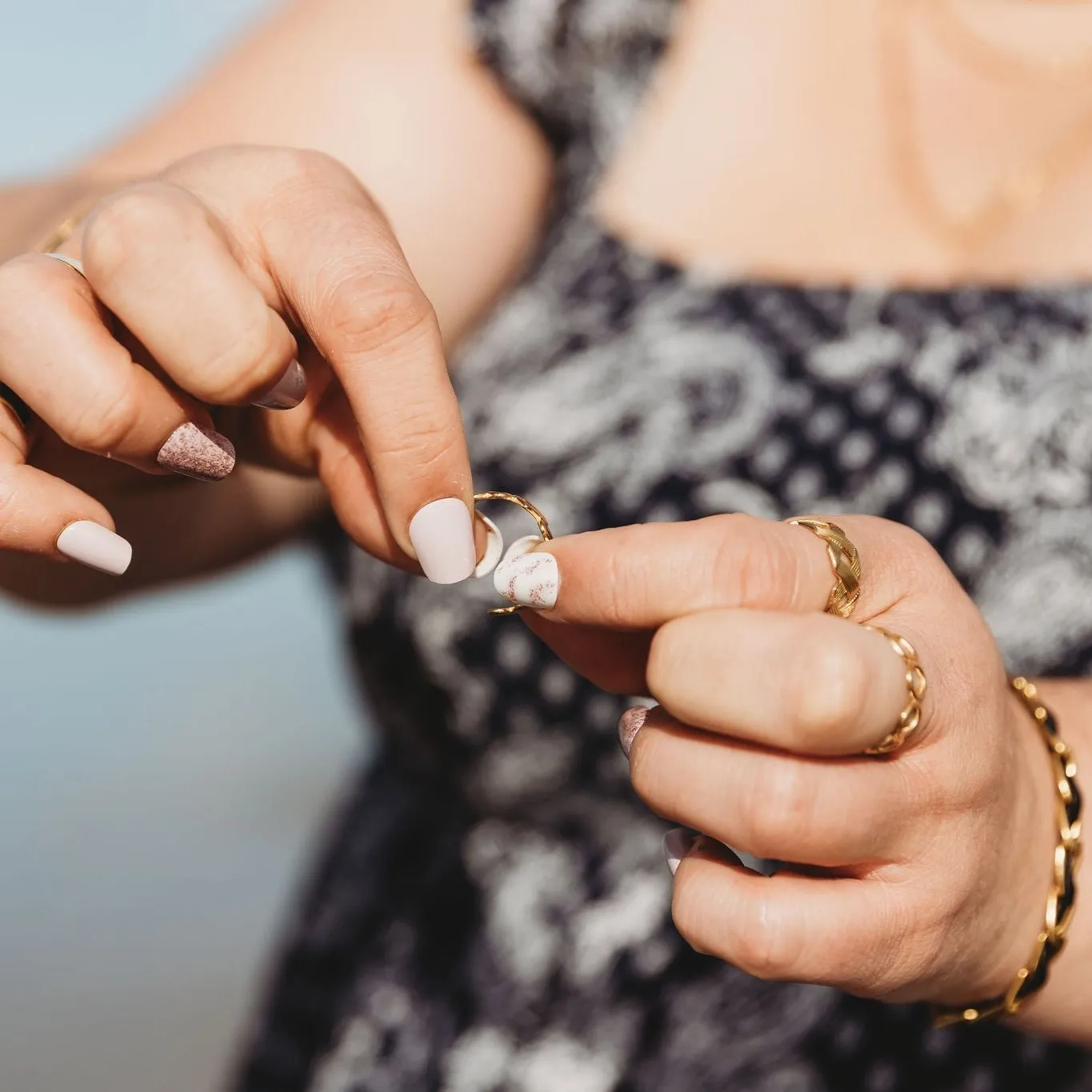 Crisscross Adjustable Ring - Gold or Silver