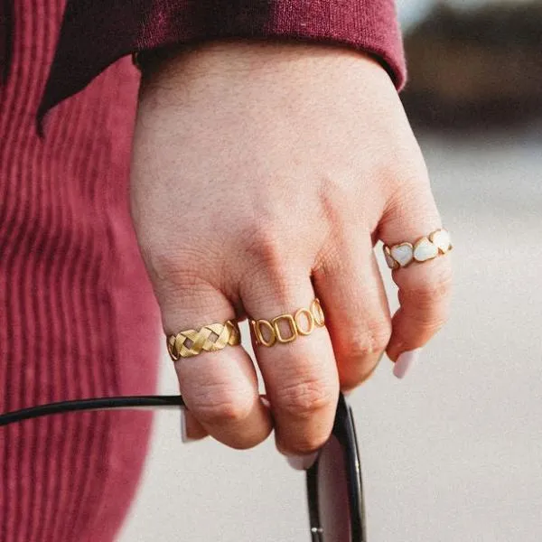 Crisscross Adjustable Ring - Gold or Silver