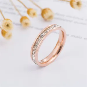 Crystal & 18K Rose Gold-Plated Band