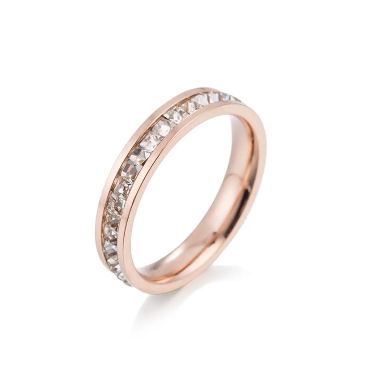 Crystal & 18K Rose Gold-Plated Band