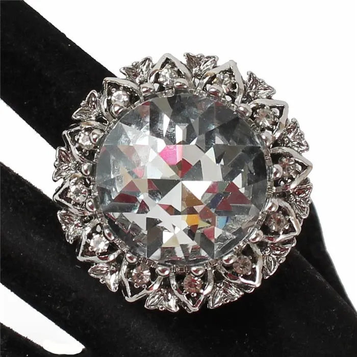 Crystal Chunky Stretch Ring