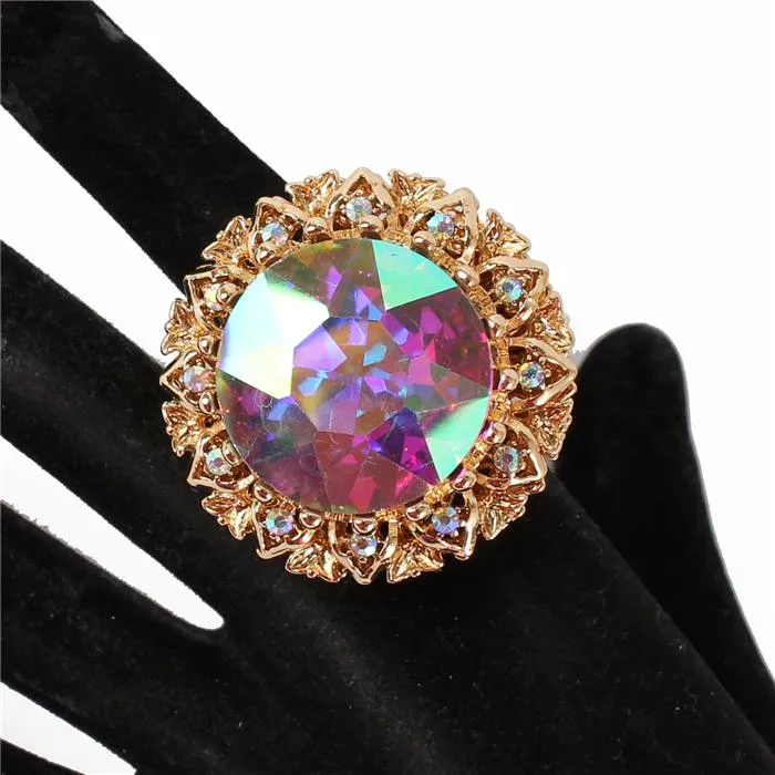 Crystal Chunky Stretch Ring