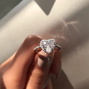 Crystal Heart Ring