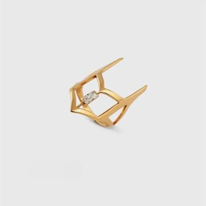 Cubic Zircon Adjustable Nail Rings - 4 Pc