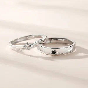 Customized S925 Silver Luxury Ring Personalized Dream Wedding Couple Ring