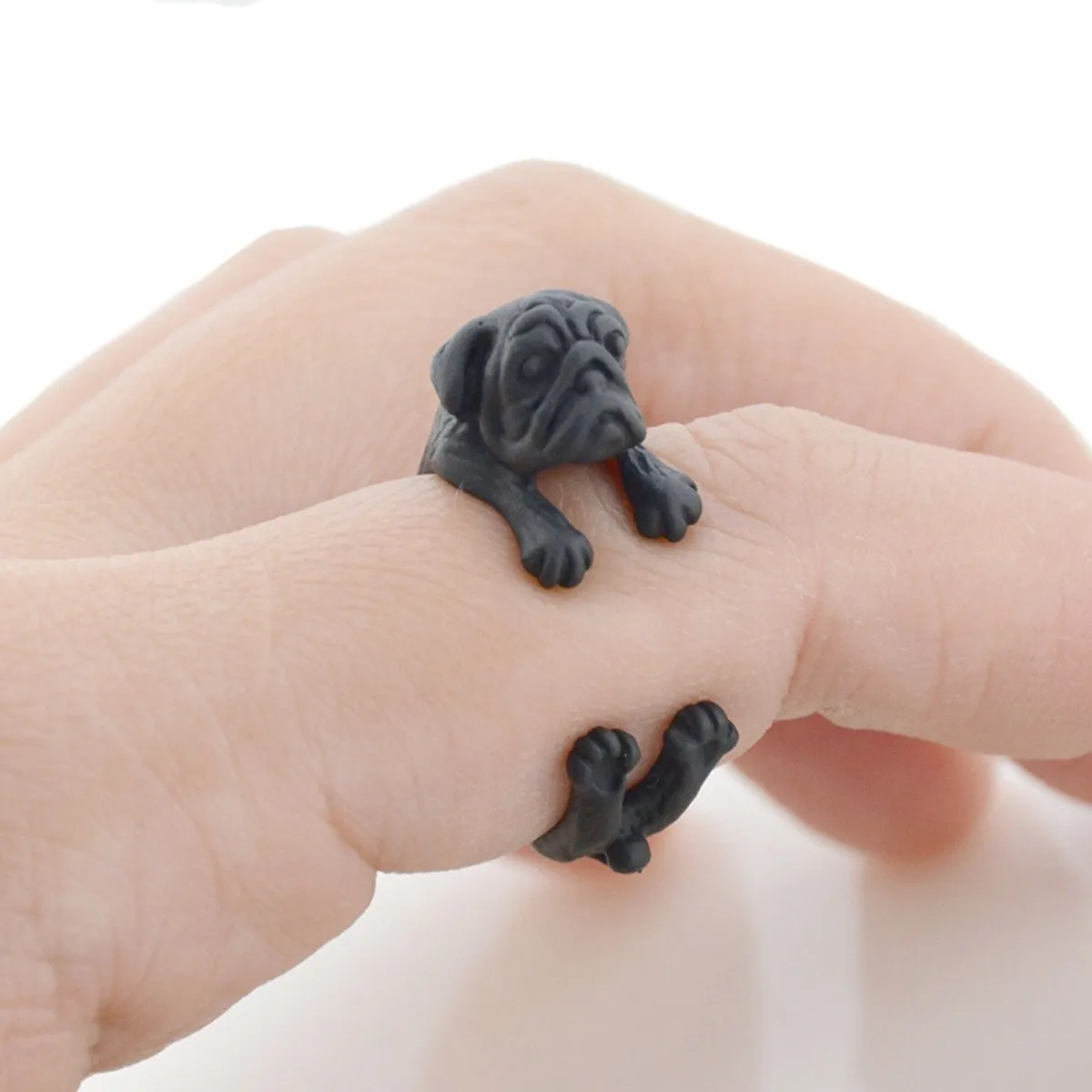 Cute Pug Rings - Wrap Ring