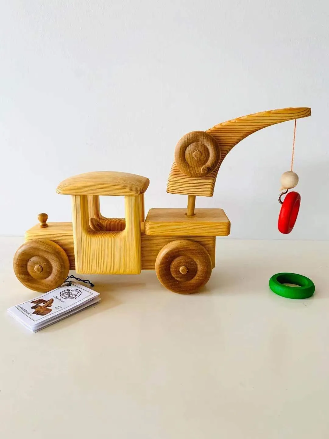 Debresk Big Tow Truck /  Big Crane Wooden Toy Car 3yrs 