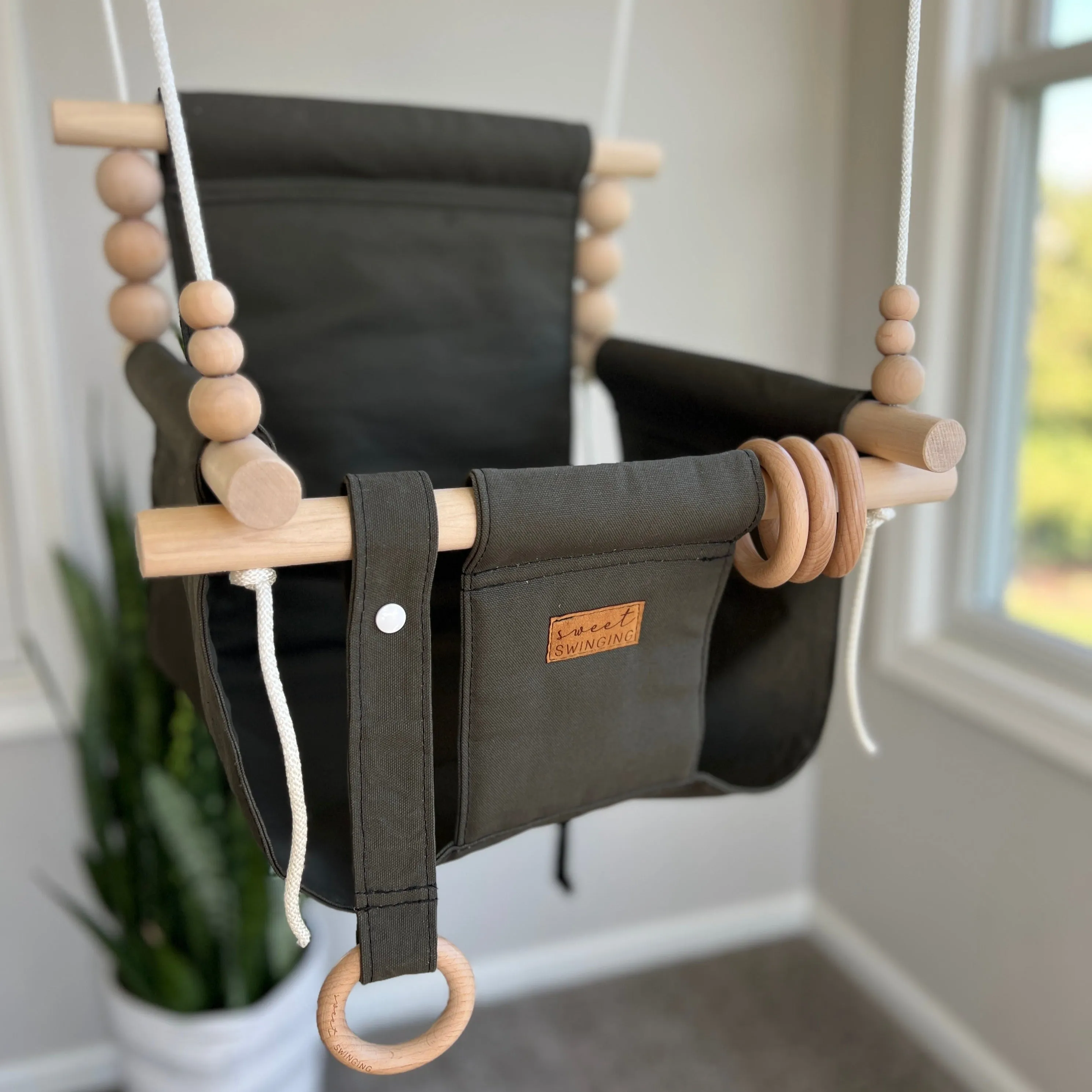 Deluxe Indoor High Back Swing Bundle - Brick