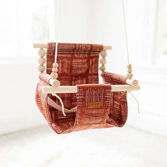 Deluxe Indoor High Back Swing Bundle - Brick