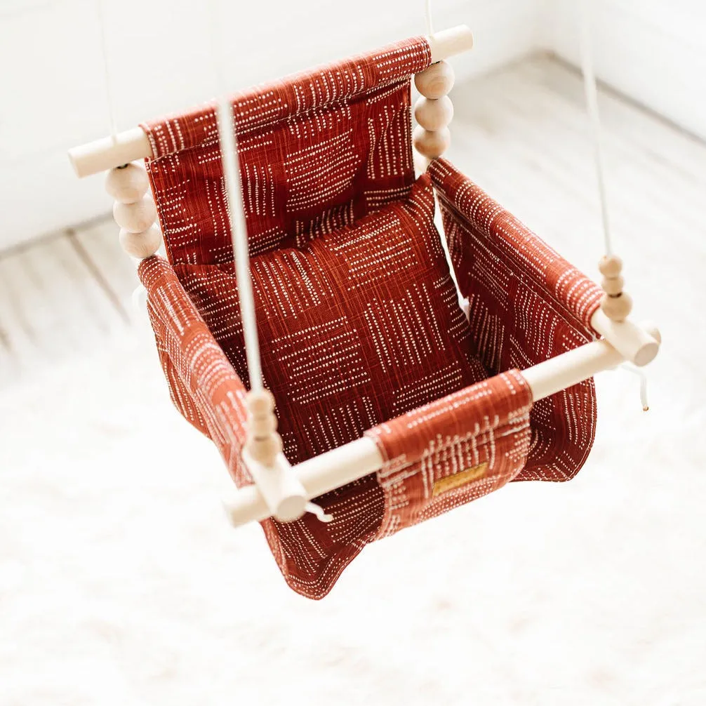 Deluxe Indoor High Back Swing Bundle - Brick