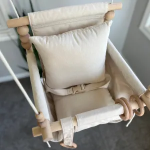 Deluxe Indoor High Back Swing Bundle-Vanilla