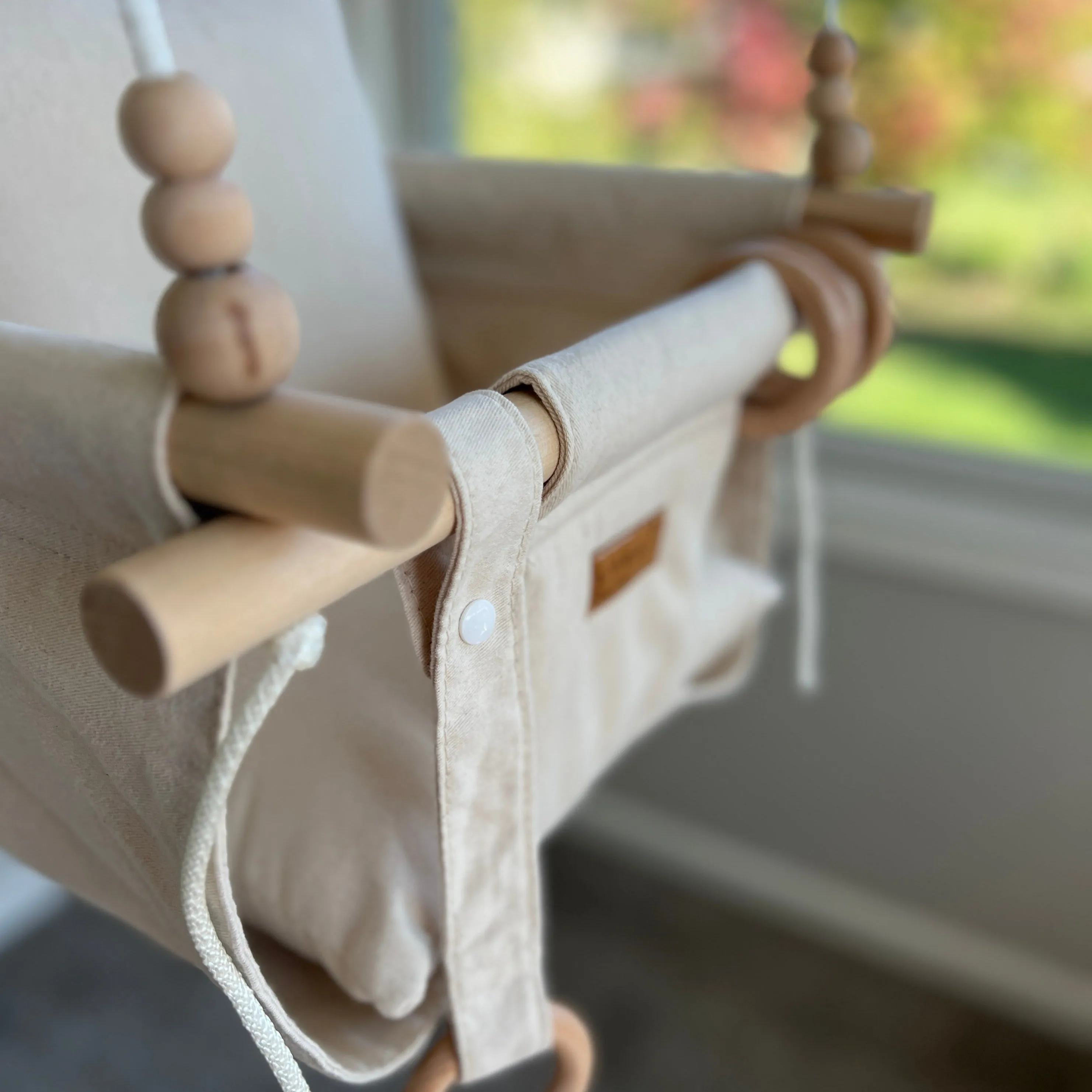 Deluxe Indoor High Back Swing Bundle-Vanilla