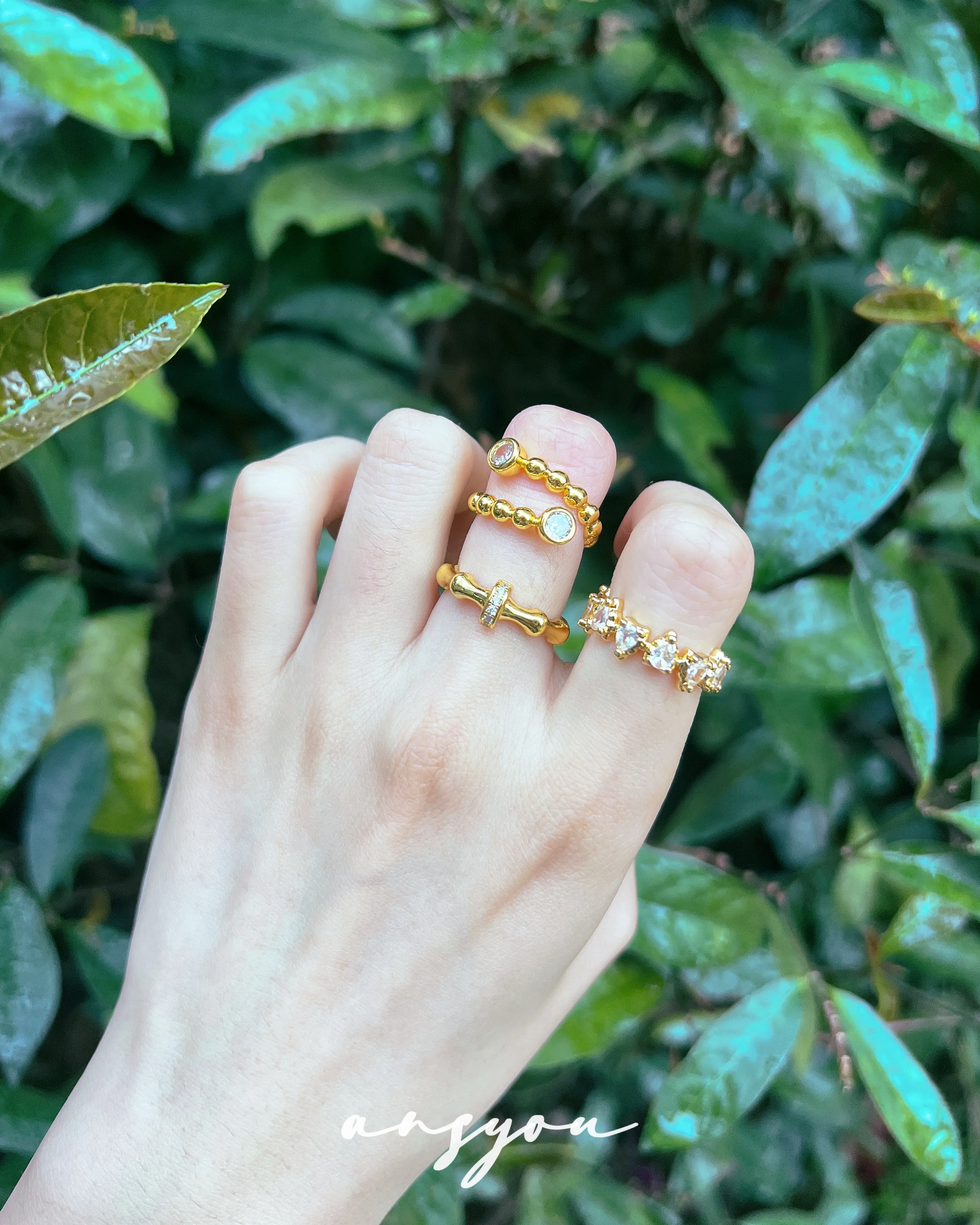 Dewdrop Cascade Diamond Ring