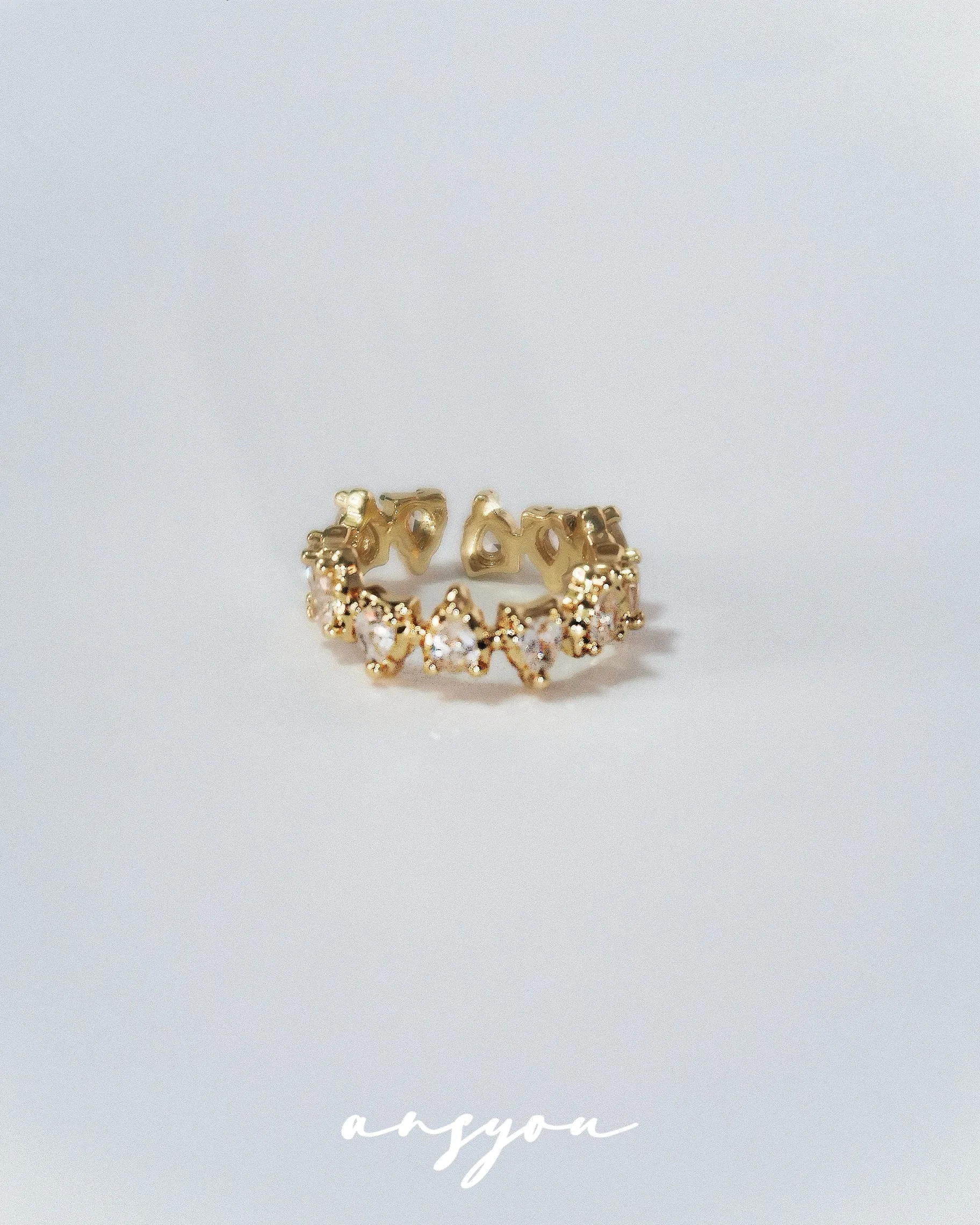Dewdrop Cascade Diamond Ring