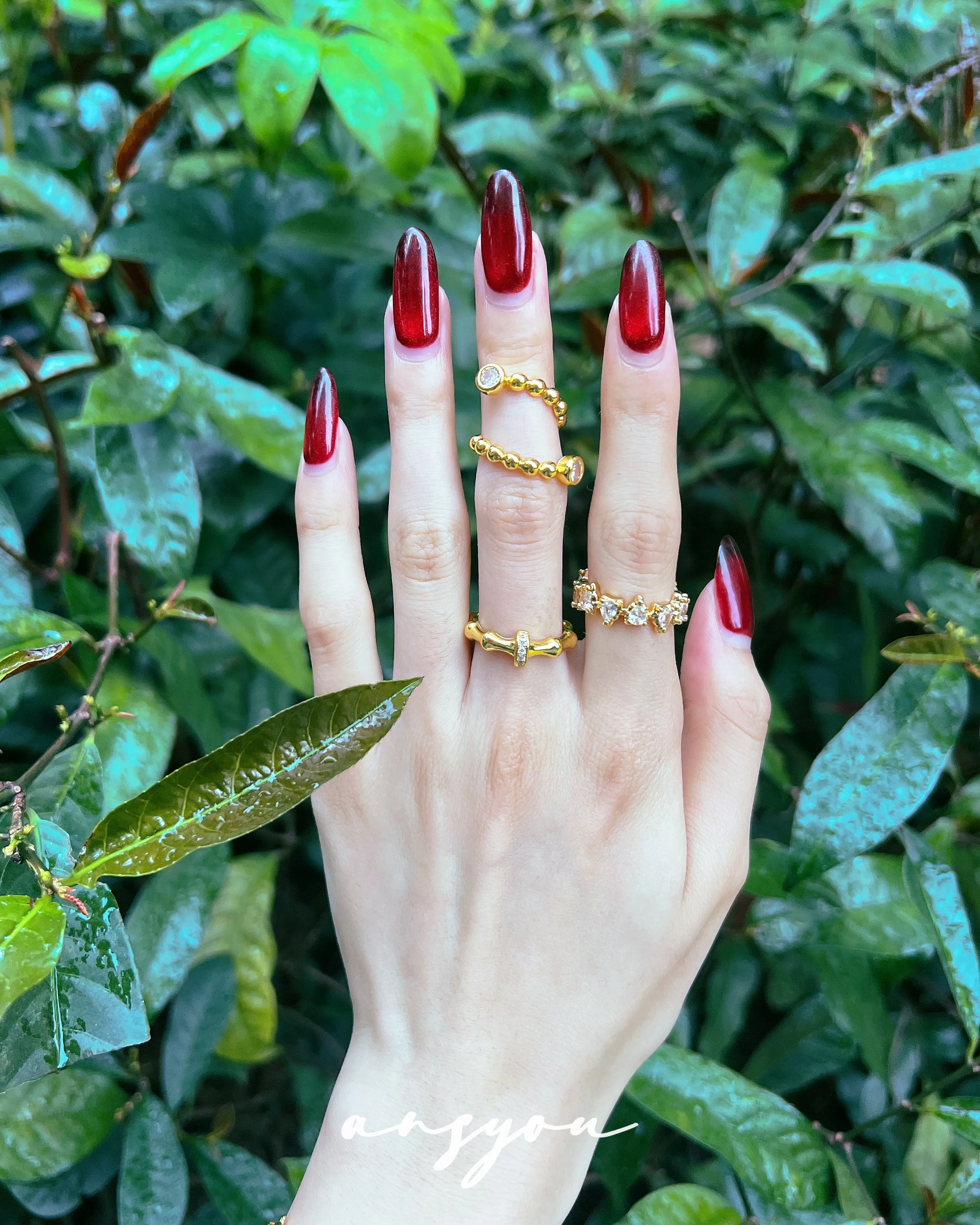 Dewdrop Cascade Diamond Ring