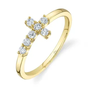 Diamond Cross Ring