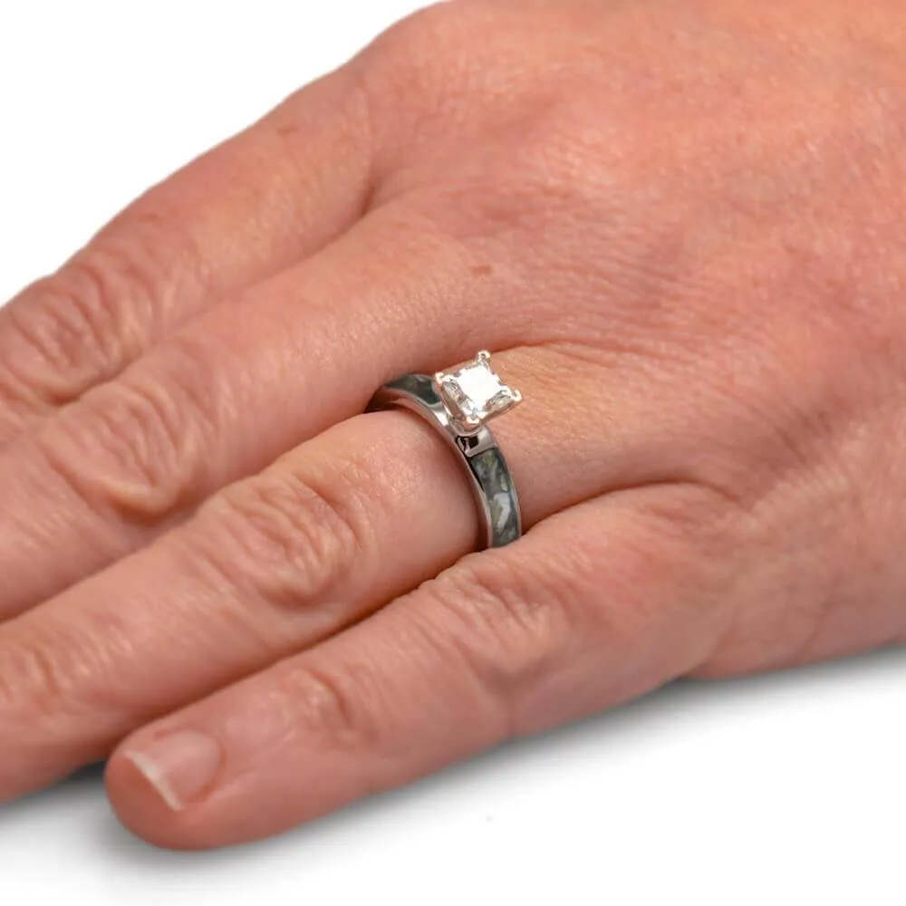Diamond Golf Engagement Ring with Tee Inlay