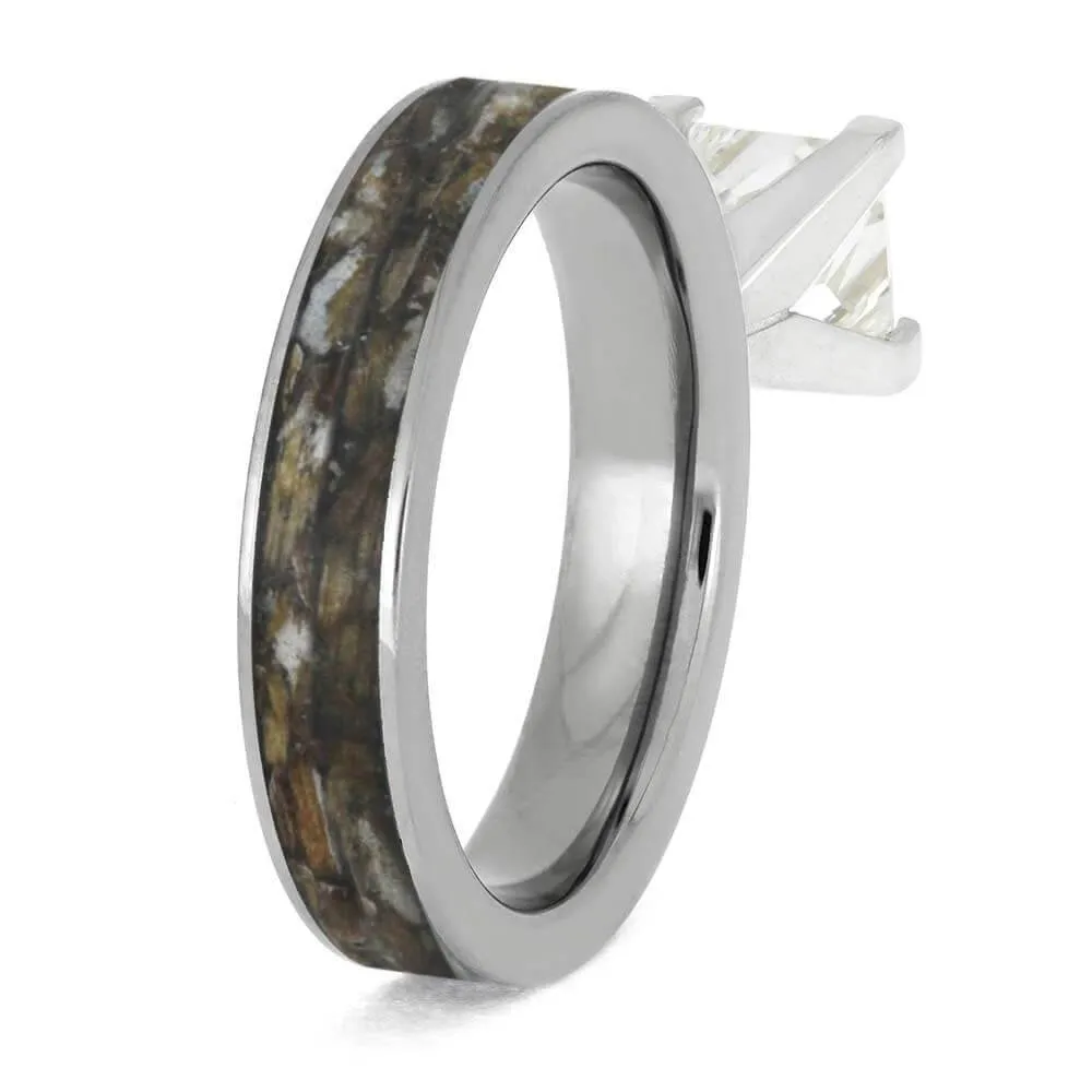 Diamond Golf Engagement Ring with Tee Inlay