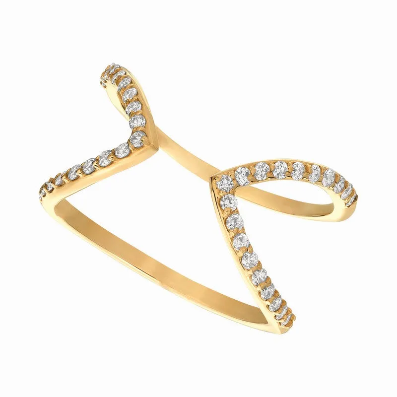 DIAMOND RING 14K GOLD (0.38 CTW)