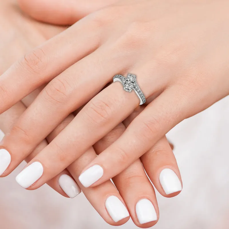 DIAMOND RING 14K GOLD (1 CTW) 7