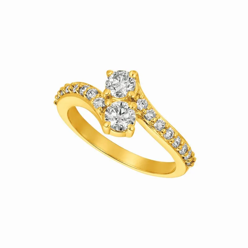 DIAMOND RING 14K GOLD (1 CTW) 7