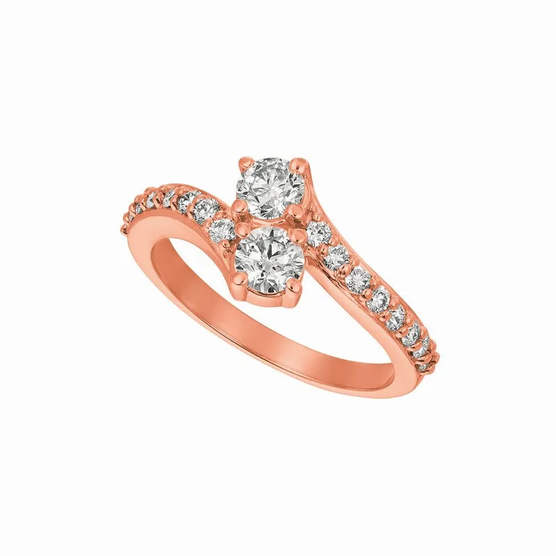 DIAMOND RING 14K GOLD (1 CTW) 7