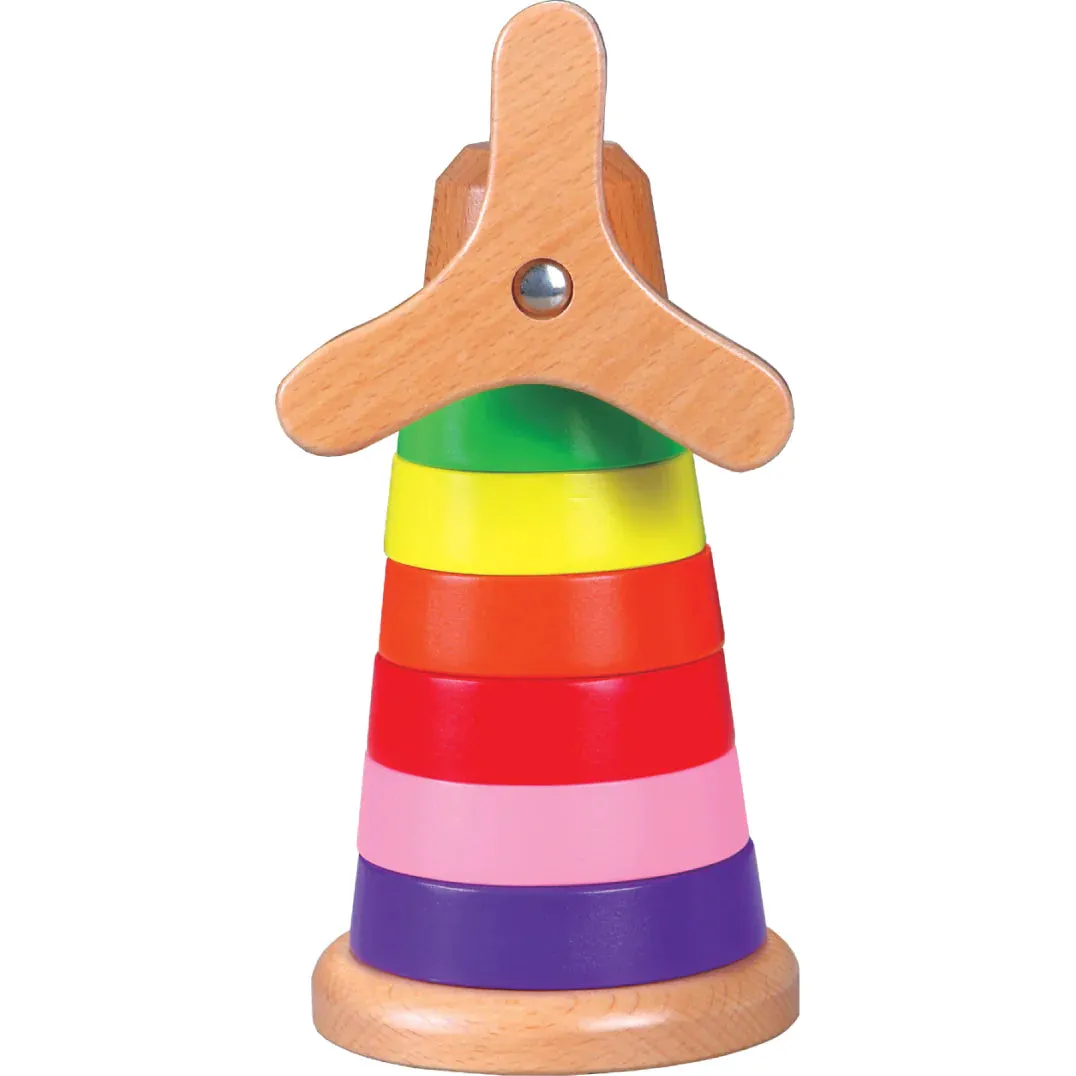 Discoveroo Windmill Stackeroo Wooden