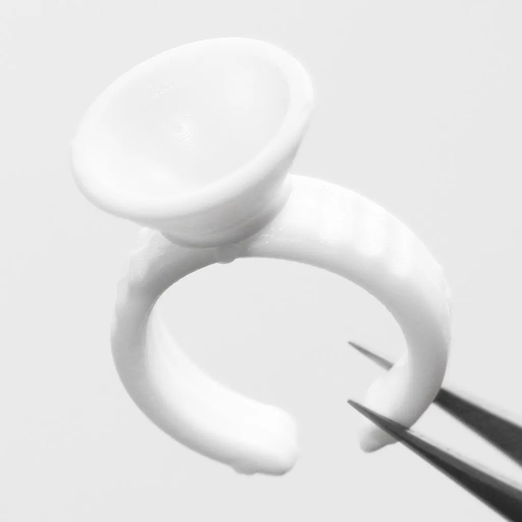 DISPOSABLE GLUE RINGS - SINGLE SECTION CUP (SET OF 100)