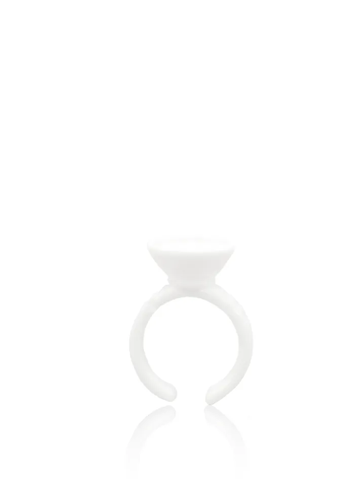 DISPOSABLE GLUE RINGS - SINGLE SECTION CUP (SET OF 100)