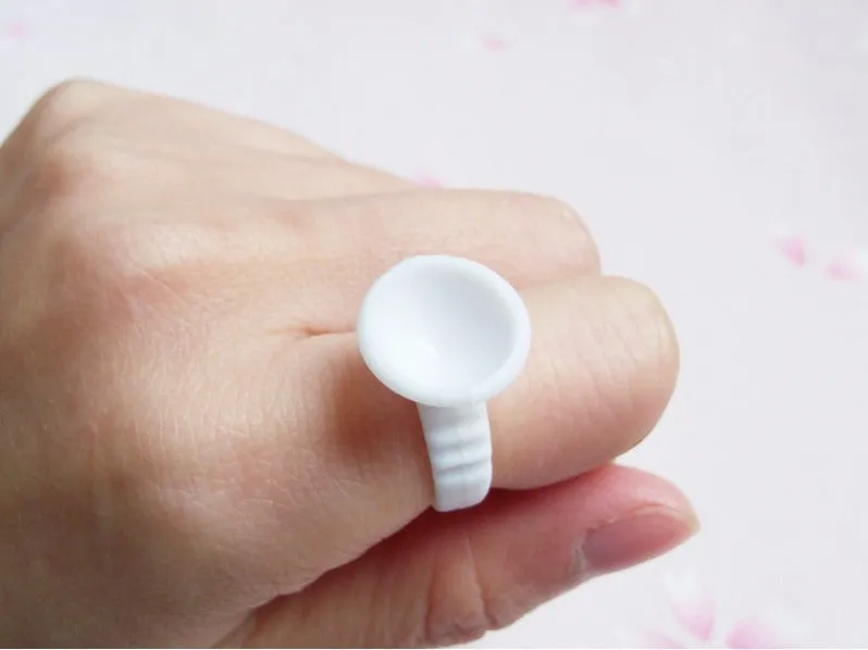DISPOSABLE GLUE RINGS - SINGLE SECTION CUP (SET OF 100)