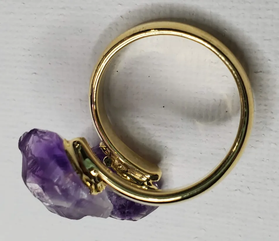 Double-Amethyst Ring