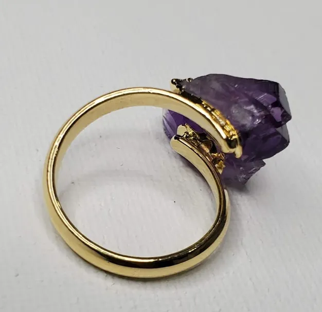 Double-Amethyst Ring