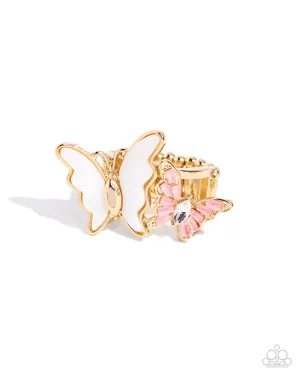 Dueling Decadence - Gold (Butterfly) Ring