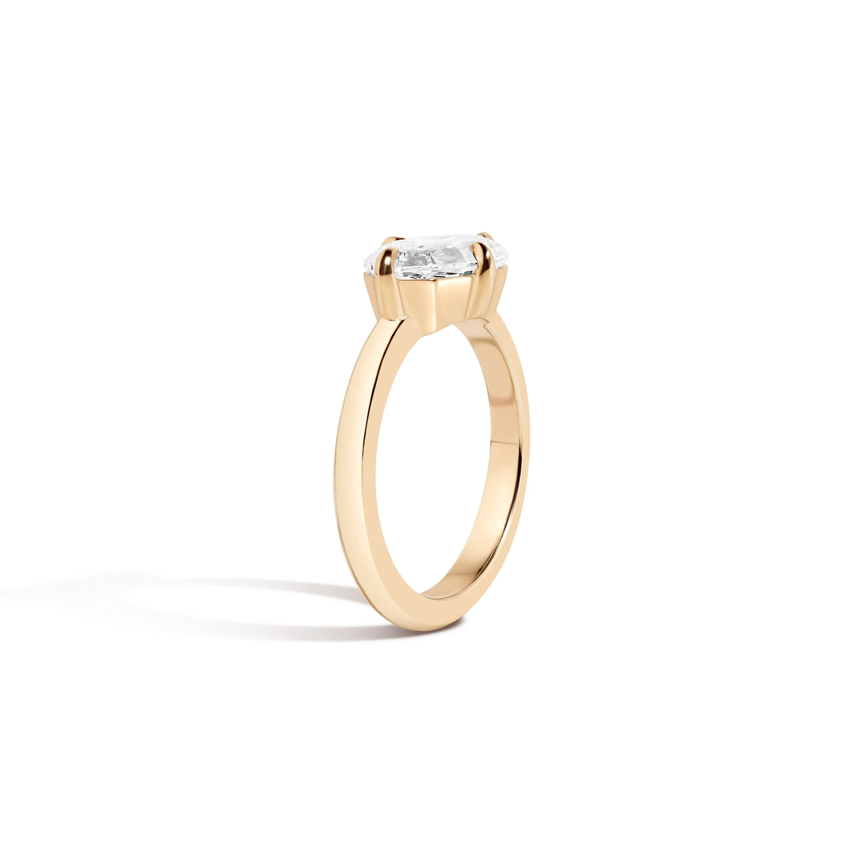 East-West Step Cut Marquise Ring