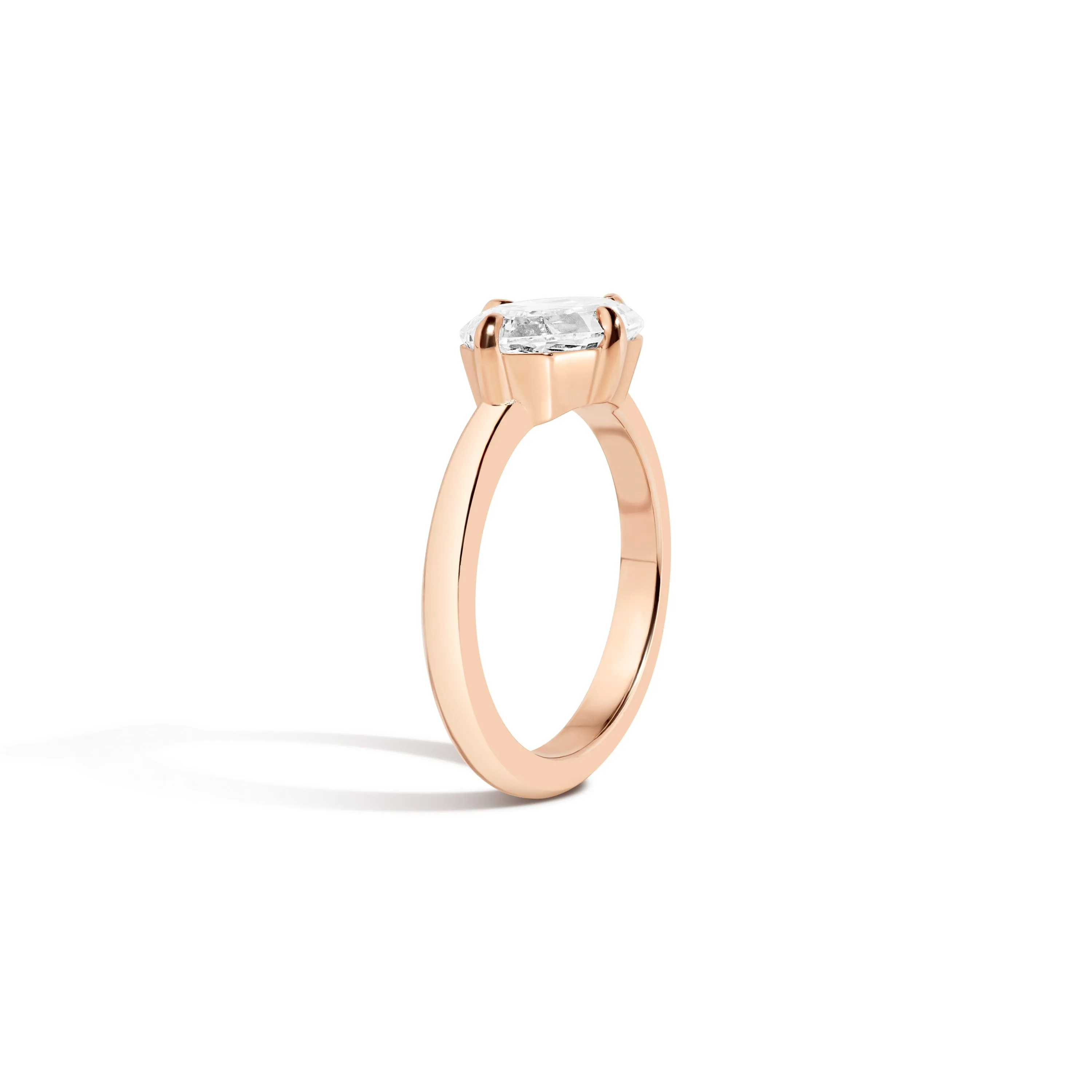 East-West Step Cut Marquise Ring